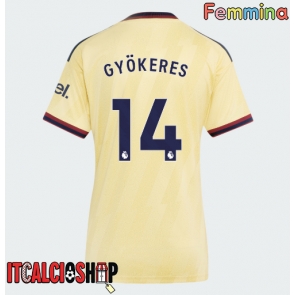 Arsenal Viktor Gyokeres #14 Terza Maglia Femmina 2026-27 Manica Corta